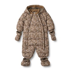 Wheat Puffer baby suit Edem - Caramel anemones